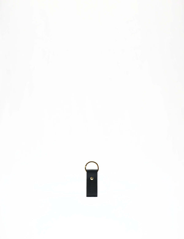 Porte-clés en cuir S - Noir