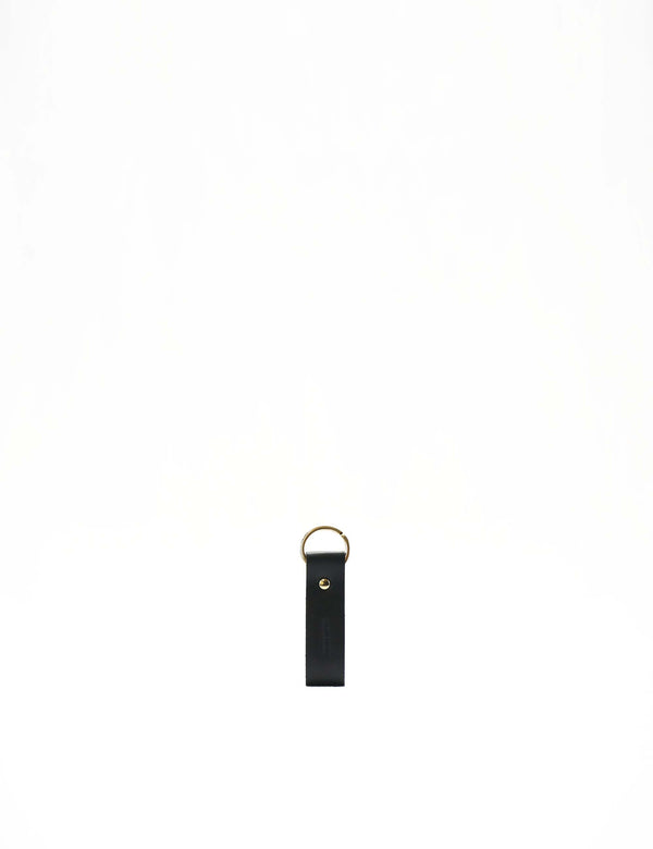 Porte-clés en cuir L - Noir